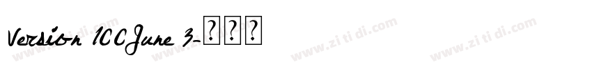 Version 100June 3字体转换